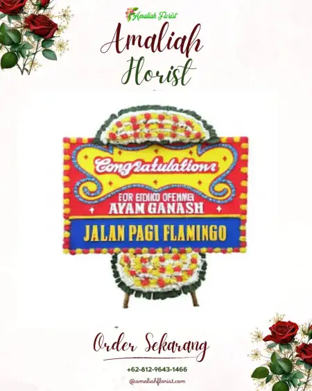 Sewa Papan Bunga Bareng